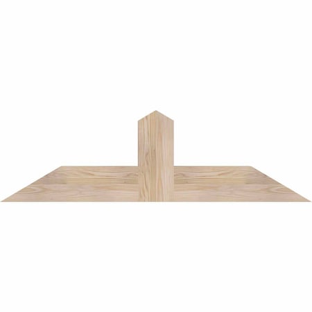Ekena Millwork Portland Smooth Timber Gable Bracket, Douglas Fir, 48"W x 14"H x 3 1/2"D x 5 1/2"F, 7/12 Pitch GBW048X14X0406POR00SDF